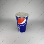 لیوان کاغذی نوشابه ۴۸۰ سی سی (۱۶ انس) طرح پپسی
