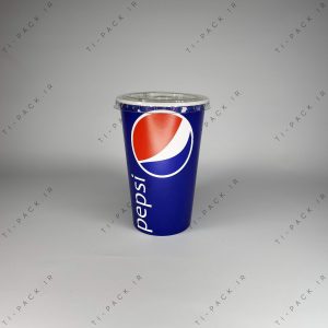 لیوان کاغذی نوشابه با درب