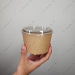 کاسه کرافت با درب شفاف